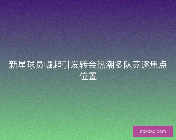 新星球员崛起引发转会热潮多队竞逐焦点位置